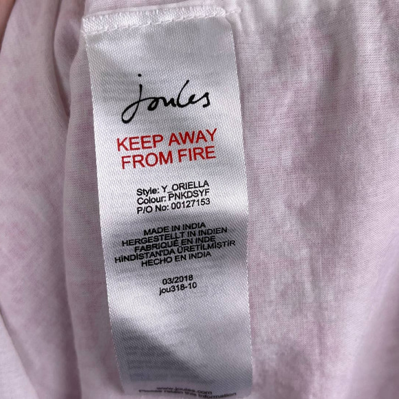 Joules Pink Daisy Foulard Oriella Shift Dress Womens US 6 Sleeveless Embroidered - Picture 5 of 8